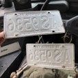 画像2: 60s Vintage American License Number Plate SET (B842) (2)