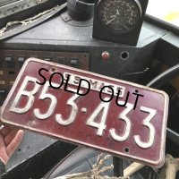 50s Vintage American License Number Plate (B849)
