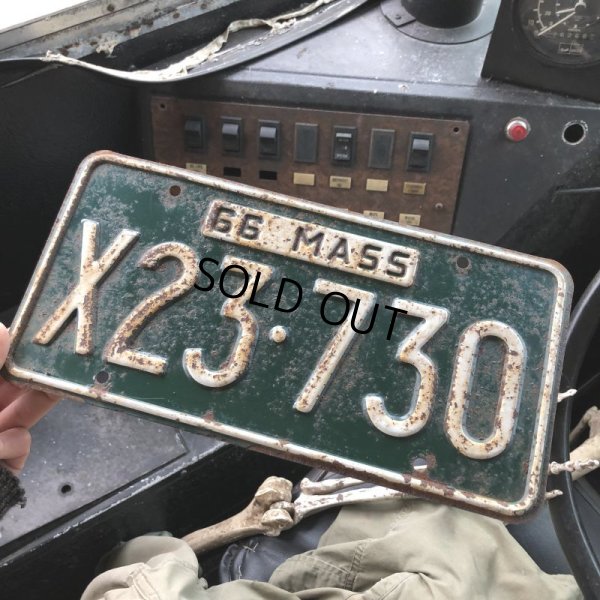 画像1: 60s Vintage American License Number Plate (B845)