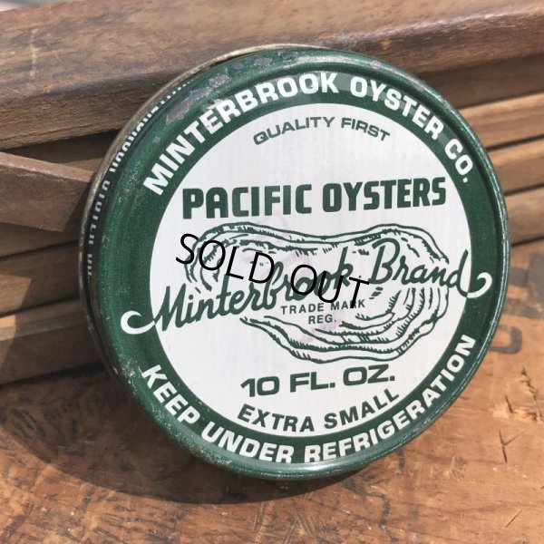 画像7: Vintage Minterook PACIFIC OYSTERS Glass Jar 10oz (B857)