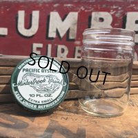Vintage Minterook PACIFIC OYSTERS Glass Jar 10oz (B857)