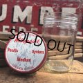 Vintage Willapoint PACIFIC OYSTERS Glass Jar 10oz (B855)
