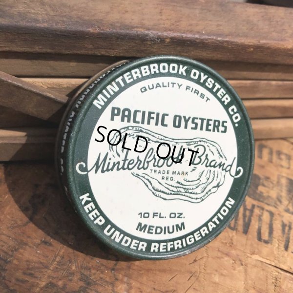 画像7: Vintage Minterook PACIFIC OYSTERS Glass Jar 10oz (B856)