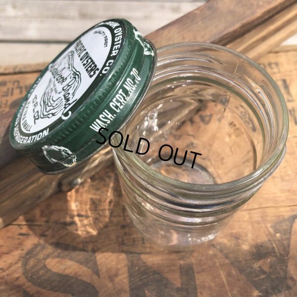 画像4: Vintage Minterook PACIFIC OYSTERS Glass Jar 10oz (B857)