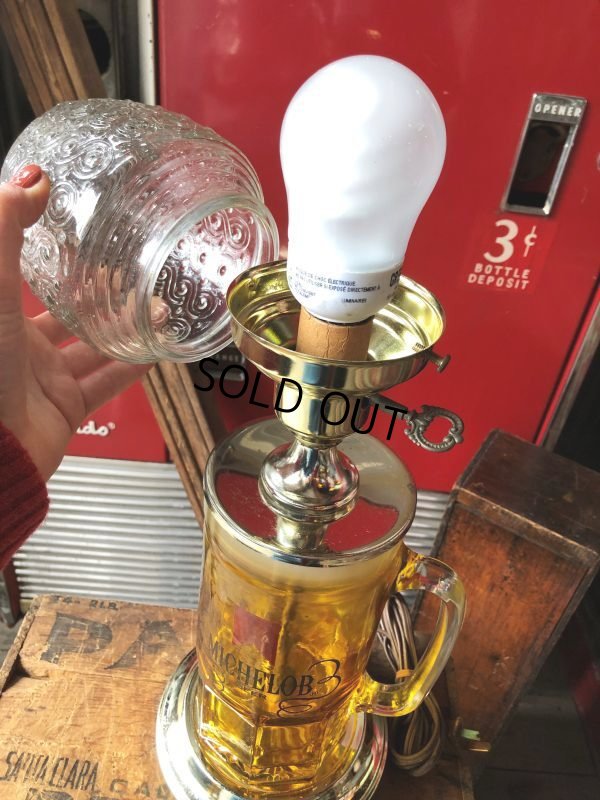 画像6: 70s Vintage Michelob Advertising Beer Mug Table Lamp (B859) 