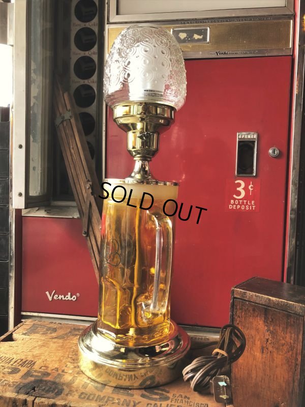 画像5: 70s Vintage Michelob Advertising Beer Mug Table Lamp (B859) 