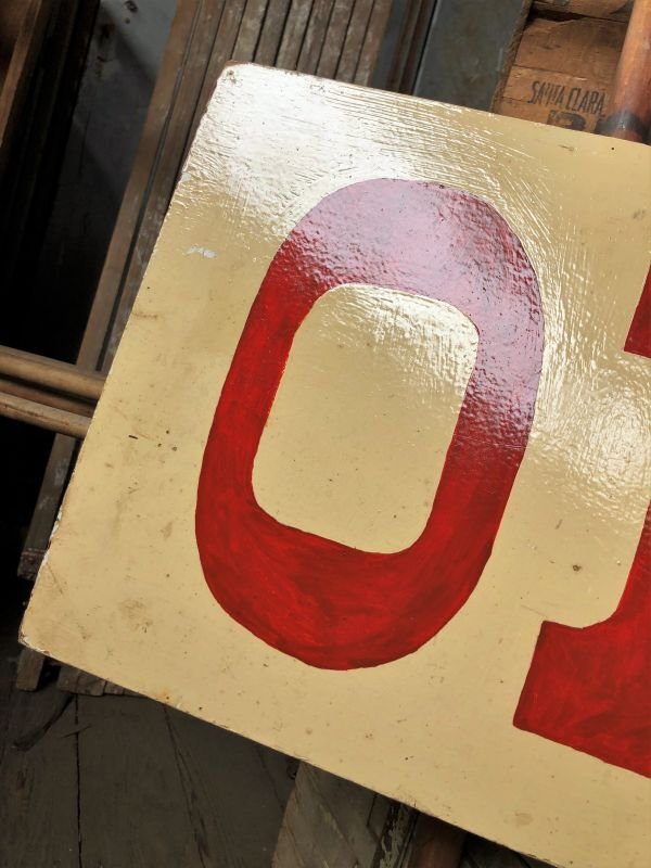 画像7: Vintage U.S.A Wooden OPEN Hand Paint Sign (B911)