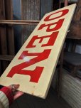 画像5: Vintage U.S.A Wooden OPEN Hand Paint Sign (B911) 