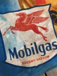 画像3: Vintage MOBIL MOBILGAS Advertising Cloth Banner Large Sign Original (B918)