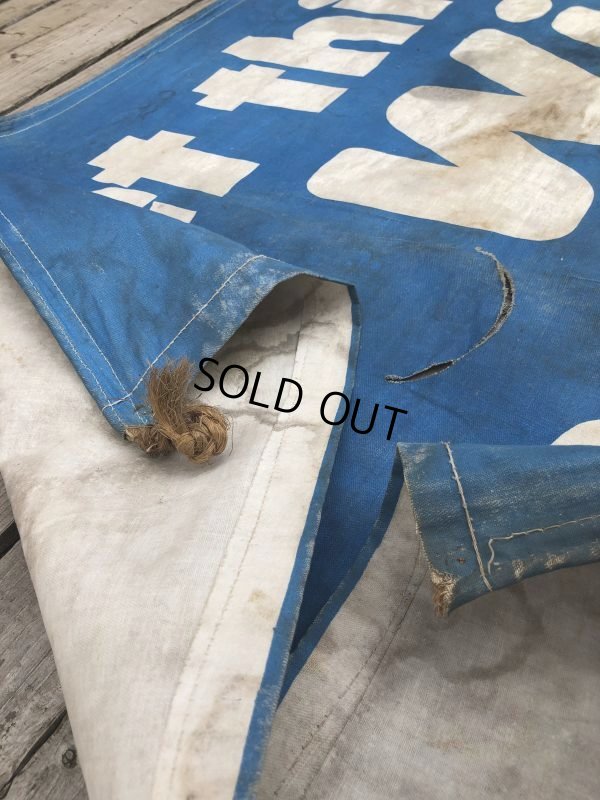 画像17: Vintage MOBIL MOBILGAS Advertising Cloth Banner Large Sign Original (B918)