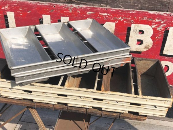 画像13: Vintage CHICAGO METALLIC Loaf Large Bread Pans Industrial (B921)