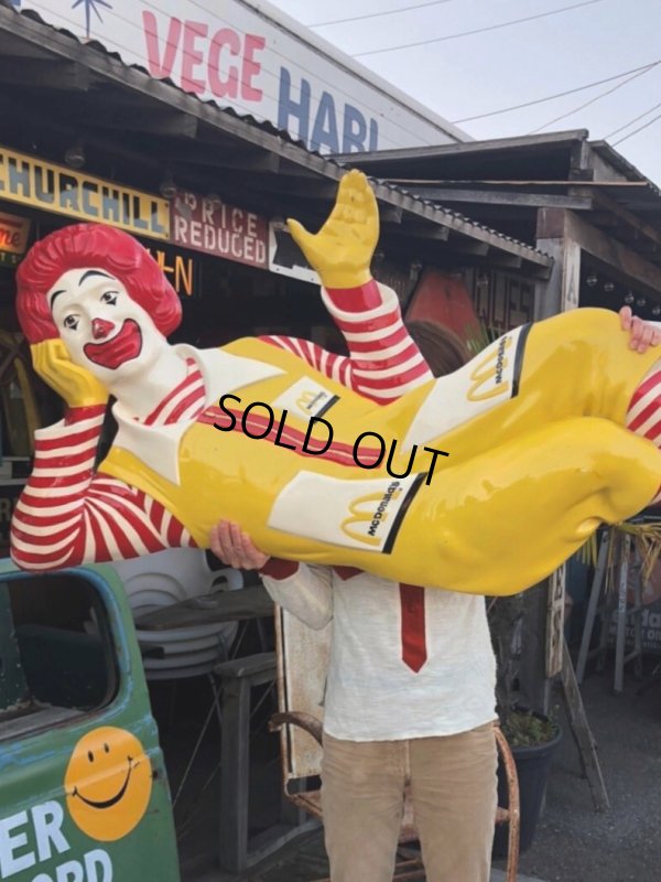 画像2: Vintage McDonald's Ronald Life Size Statue SETMAKERS 3-D Wall Sculpture (B941)