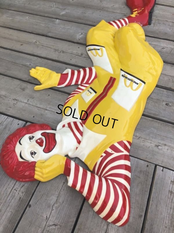 画像10: Vintage McDonald's Ronald Life Size Statue SETMAKERS 3-D Wall Sculpture (B941)