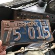 画像1: 40s Vintage American License Number Plate / 1941 VERMONT 75 015 (B886) (1)