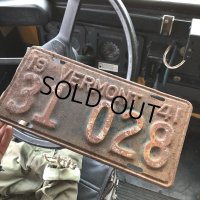 40s Vintage American License Number Plate / 1941 VERMONT 31 028 (B888)