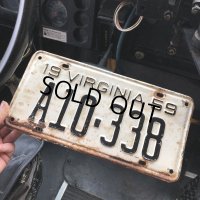 50s Vintage American License Number Plate / 1959 VIRGINIA A10-338 (B873)