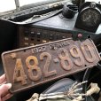 画像1: 20s Vintage American License Number Plate / 1927 PENNA 482-890 (B866) (1)