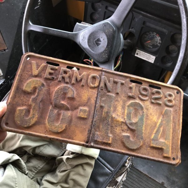 画像1: 20s Vintage American License Number Plate / 1928 VERMONT 36-194 (B868)