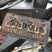40s Vintage American License Number Plate / 1942 ILLINOIS 236 283 (B889)