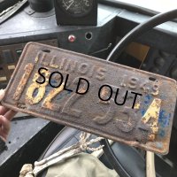 40s Vintage American License Number Plate / 1949 ILLINOIS 1822 534 (B902)