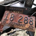 40s Vintage American License Number Plate / 1942 VERMONT 18 288 (B894)