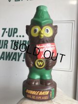 60s Vintage Woodsy Owl Bubble Bath Soaky Bottle (B954)