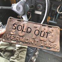 30s Vintage American License Number Plate / 1935 VERMONT 18-723 (B875)