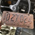 画像1: 40s Vintage American License Number Plate / 1948 ILLINOIS D27 024 (B897) (1)