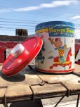 画像1: 50s Vintage Howdy Doody COOKIE-GO-ROUND Tin Can (B961) (1)