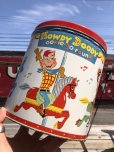 画像12: 50s Vintage Howdy Doody COOKIE-GO-ROUND Tin Can (B961)