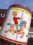 画像15: 50s Vintage Howdy Doody COOKIE-GO-ROUND Tin Can (B961)