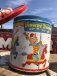 画像17: 50s Vintage Howdy Doody COOKIE-GO-ROUND Tin Can (B961)