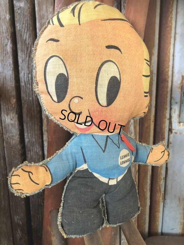画像7: 40s Vintage Lennie Lennox Advertising Cloth Pillow Doll (B962)