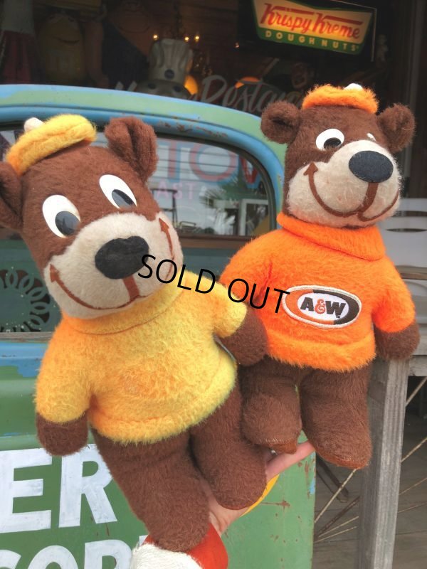 画像7: 70s Vintage A&W Root Beer Rooty Bear Plush (B972)