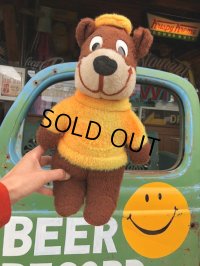 70s Vintage A&W Root Beer Rooty Bear Plush (B971)