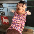 60s Vintage THE FLiNTSTONES Fred Big Head Hand Puppet (B974)