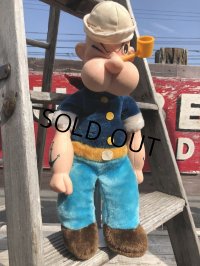 80s Vintage Etone Popeye The Sailor Man Doll 45cm (B963)