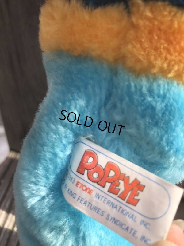 画像5: 80s Vintage Etone Popeye The Sailor Man Doll 45cm (B963)