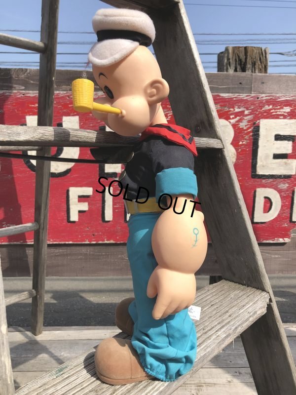 画像3: 80s Vintage Prezents Popeye The Sailor Man Doll 42cm (B962)