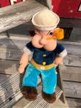画像10: 80s Vintage Etone Popeye The Sailor Man Doll 45cm (B963)