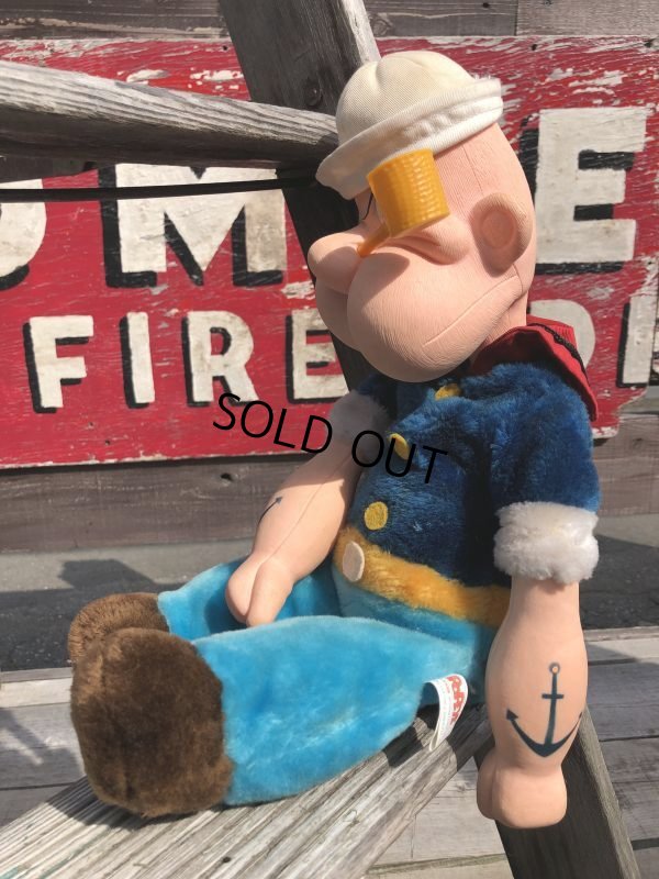 画像3: 80s Vintage Etone Popeye The Sailor Man Doll 45cm (B963)