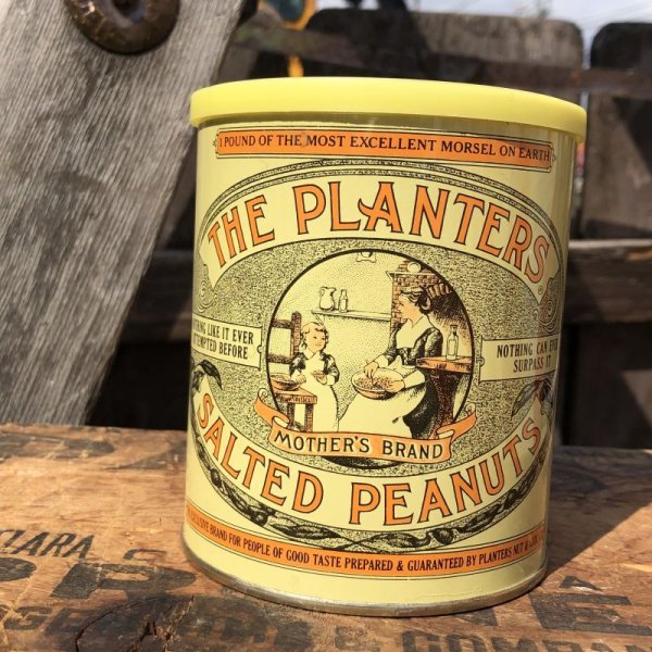 画像1: Vintage Planters MR.PEANUTS Tin Can (Ｌ)