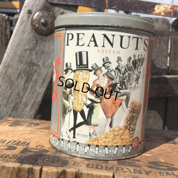 画像1: Vintage Planters MR.PEANUTS Tin Can (Q)