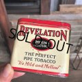 Vintage Pipe & Cigarette Smoking Tobacco Pocket Tin REVELATION (B988)    