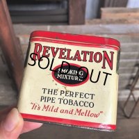 Vintage Pipe & Cigarette Smoking Tobacco Pocket Tin REVELATION (B988)    