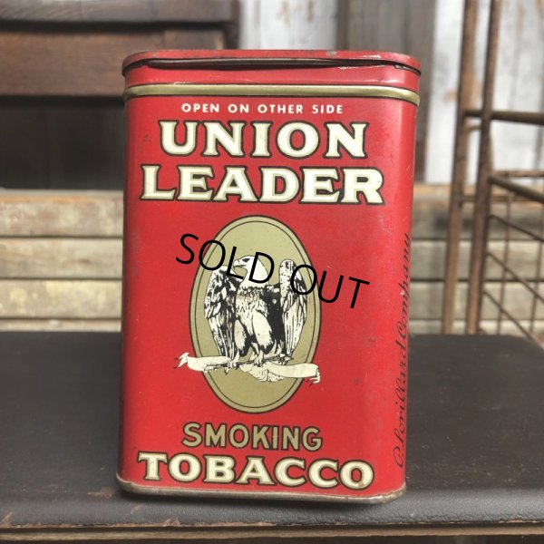 画像7: Vintage Pipe & Cigarette Smoking Tobacco Pocket Tin UNION LEADER (B979)    