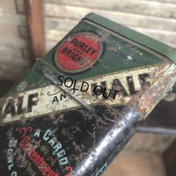 画像8: Vintage Pipe & Cigarette Smoking Tobacco Pocket Tin BURLEY and BRIGHT (B985)    