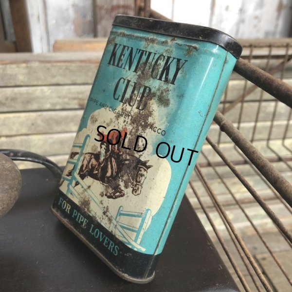 画像7: Vintage Pipe & Cigarette Smoking Tobacco Pocket Tin KENTUCKY CLUB (B976)    