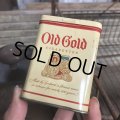 Vintage Pipe & Cigarette Smoking Tobacco Pocket Tin Old Gold (B989)    