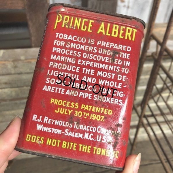 画像8: Vintage Pipe & Cigarette Smoking Tobacco Pocket Tin PRINCE ALBERT (B982)